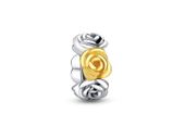 Rodowany pozłacany srebrny charms pandora róża miłości rose srebro 925 SY018