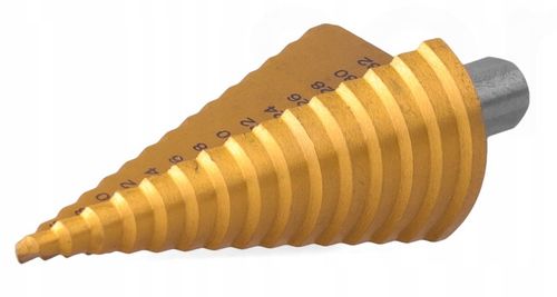 WIERTŁO STOŻKOWE Stopniowe Choinkowe TYTAN 4-32 mm na Arena.pl