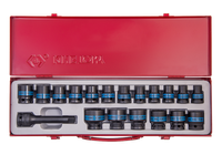 ZESTAW NASADEK UDAROWYCH 1/2''19CZ. KASETA - KY4419MP