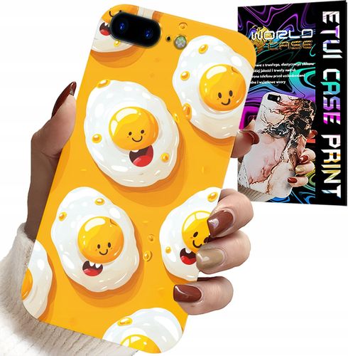 ETUI DO IPHONE ( 7 PLUS ) - SŁODKIE UŚMIECHNIĘTE JAJKA CASE + FOLIA na Arena.pl