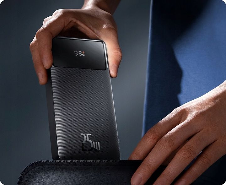 SZYBKI POWERBANK BASEUS 20000MAH 25W PD 3x USB USB-C 3A QC 3.0 UNIWERSALNY zdjęcie 3