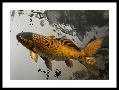 Plakat 42x29,7cm Spokojna Ryba Koi na Arena.pl