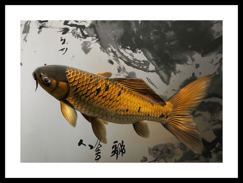 Plakat 42x29,7cm Spokojna Ryba Koi zdjęcie 3