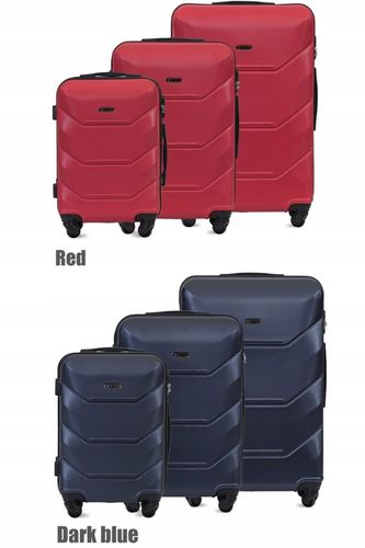 ZESTAW KOMPLET WALIZEK ABS 3IN1 MOCNA TWARDA BLOOM 15 KOLORÓW na Arena.pl