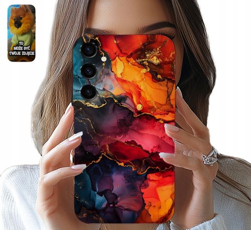 ETUI CASE SAMSUNG GALAXY S24 FE ELEGANCKI MARMUR KAMIENNE WZORY + FOLIA na Arena.pl