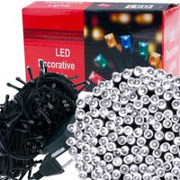 LZ200 LAMPKI CHOINKOWE 200 LED ZIMNY BIAŁY WEWNĘTRZNE NA CHOINKĘ ŚWIĘTA