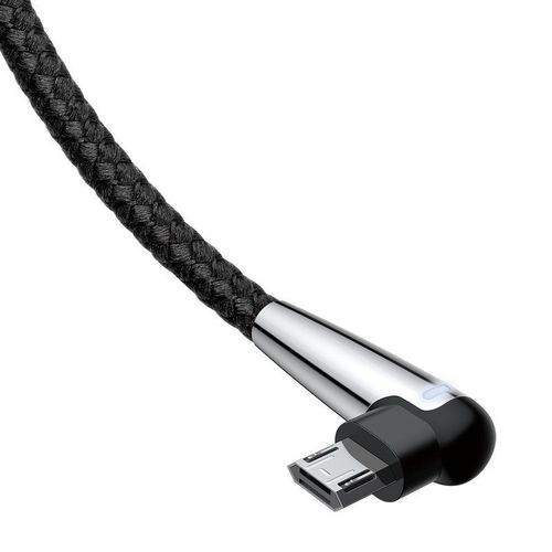Kątowy kabel micro USB Baseus Sharp Bird 1.5A 2m (czarny) na Arena.pl