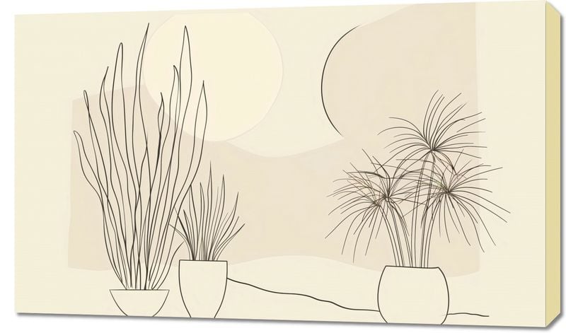 Obraz 100x60cm Roślinność w Pastelu zdjęcie 1