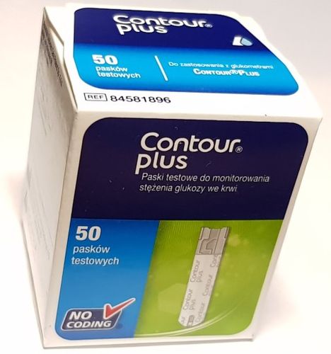 Paski do pomiaru glukozy Contour Plus 50 sztuk na Arena.pl