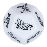you2toys dice game 12-ścienna kostka z pozycjami komiksowymi 3x3x3 cm