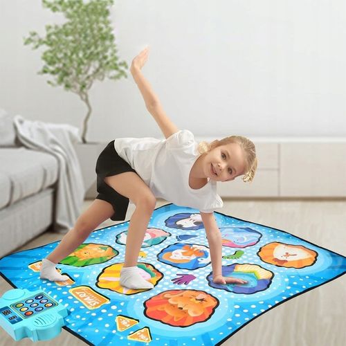 MATA MUZYCZNA TAŃCZENIA GRA INTERAKTYWNA TANECZNA DZIECI Z LED 4 TRYBY na Arena.pl