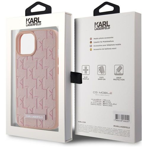 Etui Karl Lagerfeld do iPhone 15, Różowy, MagSafe na Arena.pl