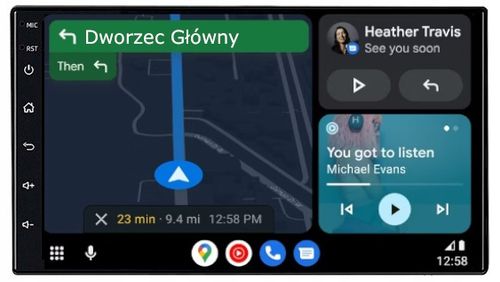 RADIO 2 DIN RDS BLUETOOTH ANDROID AUTO CARPLAY USB 7 CALI 4X50W na Arena.pl