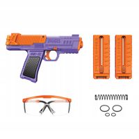 PISTOLET DART ZONE PRO NITROSHOT+ MK-2 ZESTAW FIOLETOWY OKULARY MEGA ZASIĘG