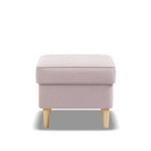 Podnóżek do fotela, Myso, 49x49x40 cm, pudrowy róż | TYLETEGOTU