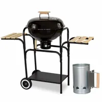 Grill okrągły węglowy. POKRYWA + ROZPALACZ GW0101