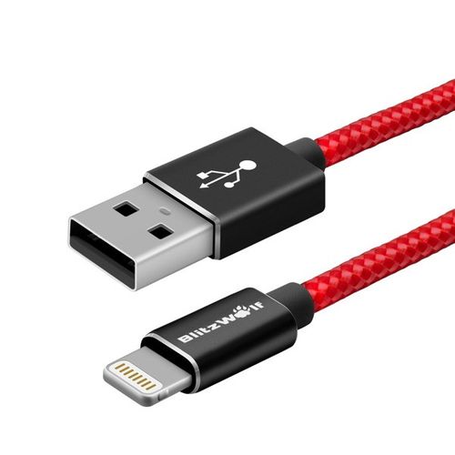 Kabel Lightning BlitzWolf BW-MF5 1m czerwony na Arena.pl