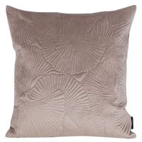 POSZEWKA WYTŁACZANA VELVET WELUR 45X45 CM BEŻOWA