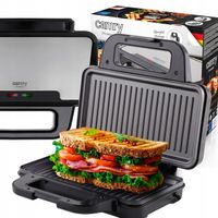 Opiekacz do kanapek Panini Toster Grill elektryczny 2w1 NON-STICK Duży XXL