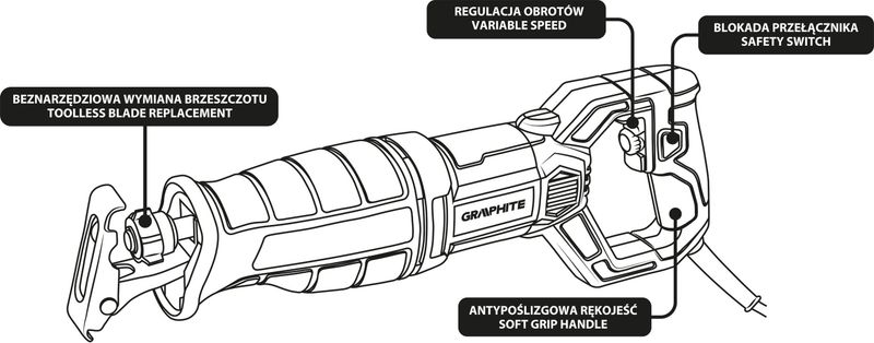 PILARKA SZABLOWA 710W - T 58G961 zdjęcie 2