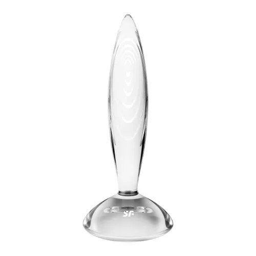 satisfyer sparkling - szklany model intymny przezroczysty, 18 cm na Arena.pl