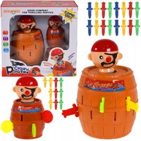 Gra zręcznościowa Pirat w beczce szalony pirat gra dla całej rodziny