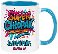 Kubek z nadrukiem prezent Dzień CHŁOPAKA dla kolegi z klasy z IMIENIEM