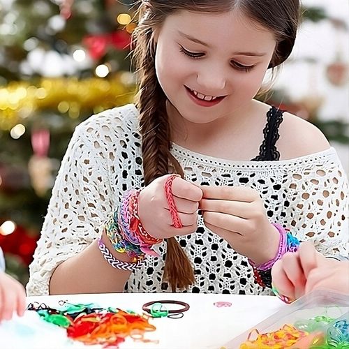 GUMKI DO ROBIENIA BRANSOLETEK DUŻY ZESTAW 6800 ELEMENTÓW XXL DLA DZIECKA na Arena.pl