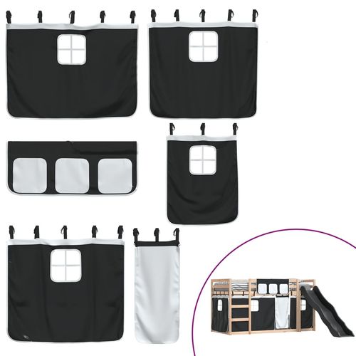 Łóżko na antresoli, ze zjeżdżalnią i zasłonkami, 80x200 cm na Arena.pl