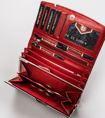 duży portfel damski z systemem rfid protect - peterson na Arena.pl