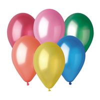 balon metalizowany 10" różnokolorowy 100szt party