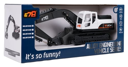 Metalowa Koparka Biała na Arena.pl