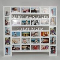 Multirama ramka na zdjęcia Imiona ile lat razem 30 zdjęć rocznica