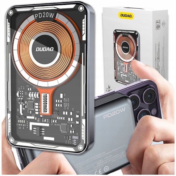 DUDAO POWERBANK BEZPRZEWODOWY 10000mAh 15W MAGSAFE DUŻY POJEMNY POWER BANK zdjęcie 1