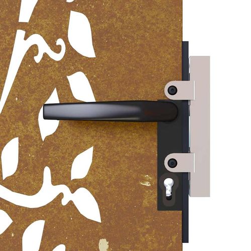 Furtka ogrodowa, 85x150 cm, stal kortenowska, motyw drzewa na Arena.pl