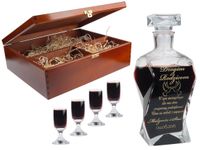 KARAFKA Kieliszki Etui PODZIĘKOWANIA dla RODZICÓW