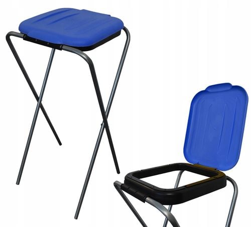 stojak do segregacji odpadów (1-stanowiskowy) niebieski na Arena.pl