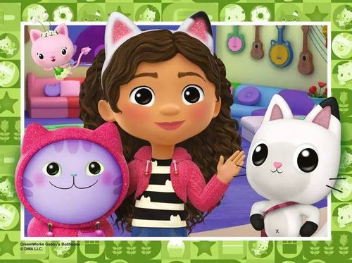 Puzzle 4w1 Koci Domek Gabi 12/16/20/24 elementy na Arena.pl