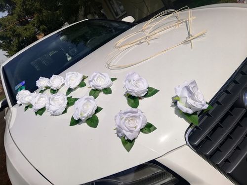 DEKORACJA NA AUTO ŚLUBNE, OZDOBY NA SAMOCHÓD na Arena.pl