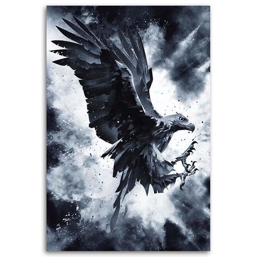 Obraz na płótnie – Canvas, Lecący orzeł 50x70 na Arena.pl
