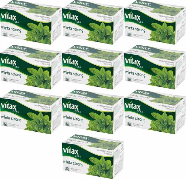 (x10) VITAX Zioła Strong Mięta 20tb zdjęcie 1