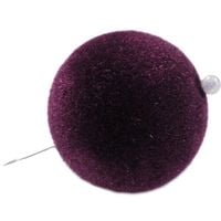 Korale zamszowe 12 mm ( 6szt ) Śliwkowe