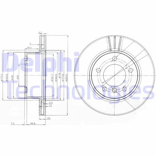 TARCZA HAM PRZOD 284X22 V na Arena.pl