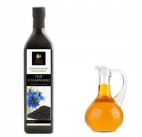 Olej z czarnuszki 500ml tłoczony na zimno 100% oleju z nasion niefiltrowany