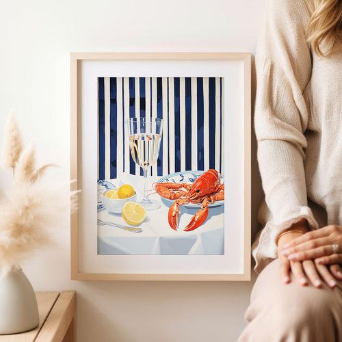 Plakat homar rak restauracja 40x50 cm na Arena.pl