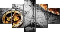 80CM 150CM OBRAZ 5 ELEM ZABYTKOWA MAPA ŚCIENNY