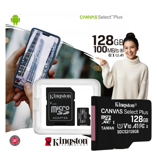 Karta pamięci 128GB Micro SD KINGSTON SDCS2 C10 V10 A1 100Mb/s Adapter na Arena.pl