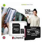 Karta pamięci 128GB Micro SD KINGSTON SDCS2 C10 V10 A1 100Mb/s Adapter