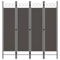 Parawan 4-panelowy, antracytowy, 160 x 180 cm