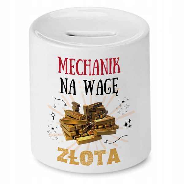 Dla Mechanika Skarbonka Na Urodziny Na Prezent Z Nadrukiem Ze Zdjęciem zdjęcie 1